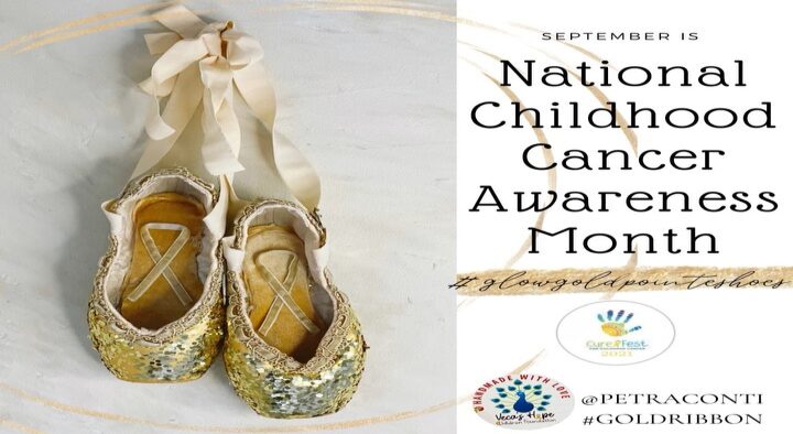 #GlowGoldPointeShoes and Give Hope this Childhood Cancer Awareness Month