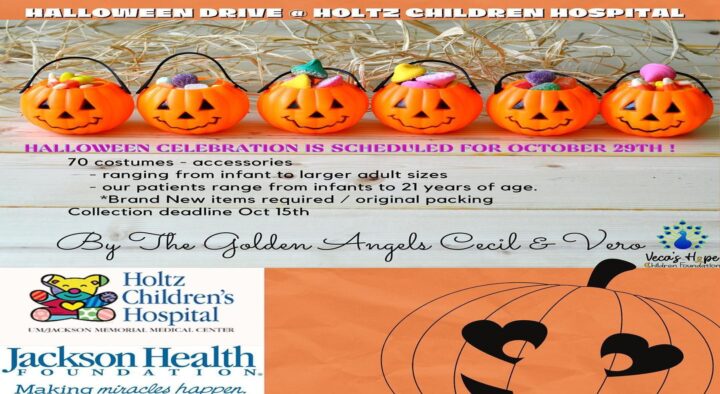 Halloween Drive @Holtz Children’s Hospital UM/Jackson Memorial Medical Center Jackson Health Foundation.